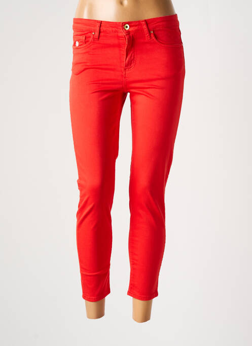 Pantalon 7/8 orange LCDN pour femme