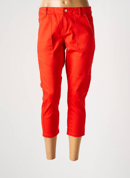 Pantalon 7/8 orange VERO MODA pour femme