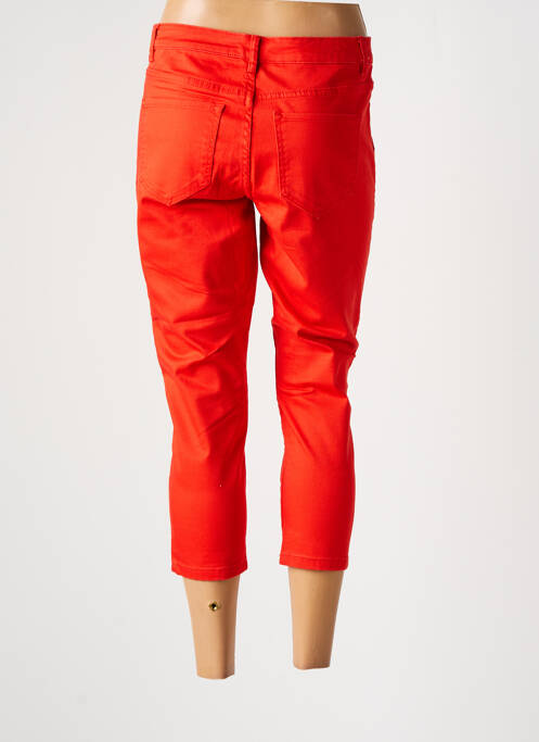 Pantalon 7/8 orange VERO MODA pour femme
