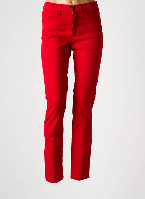 Pantalon slim rouge LCDN pour femme