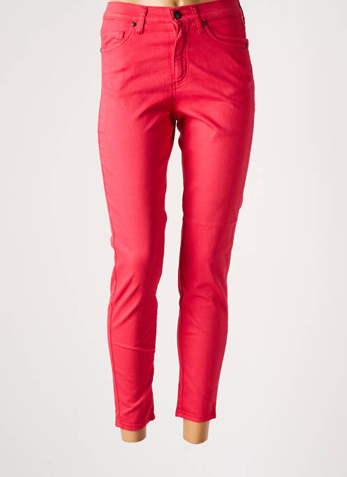 Pantalon slim rouge LCDN pour femme