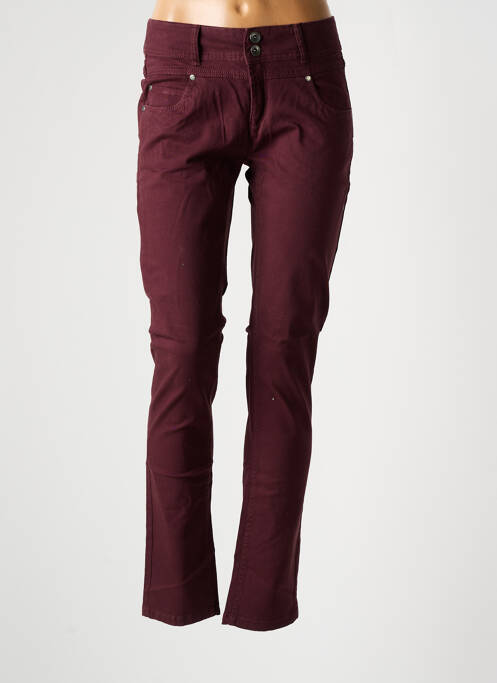 Pantalon slim violet JENSEN pour femme