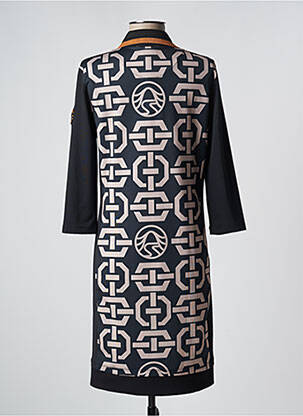 Robe mi-longue manches 3/4 manches 3/4 noir SPORTALM femme