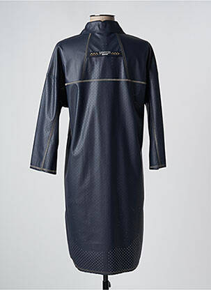 Manteau long coupe cintrée sans capuche bleu SPORTALM femme