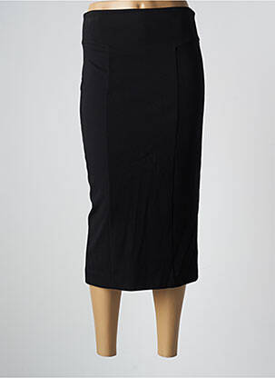 Jupe mi-longue taille à pinces noir ISABEL DE PEDRO femme