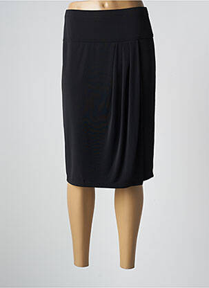Jupe mi-longue coupe droite noir FUEGO WOMAN femme