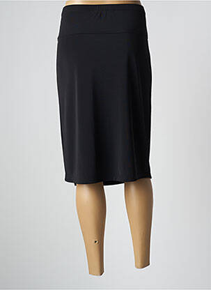 Jupe mi-longue coupe droite noir FUEGO WOMAN femme