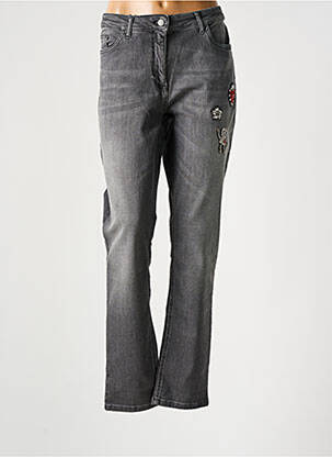 Jeans coupe slim gris PERSONA BY MARINA RINALDI pour femme