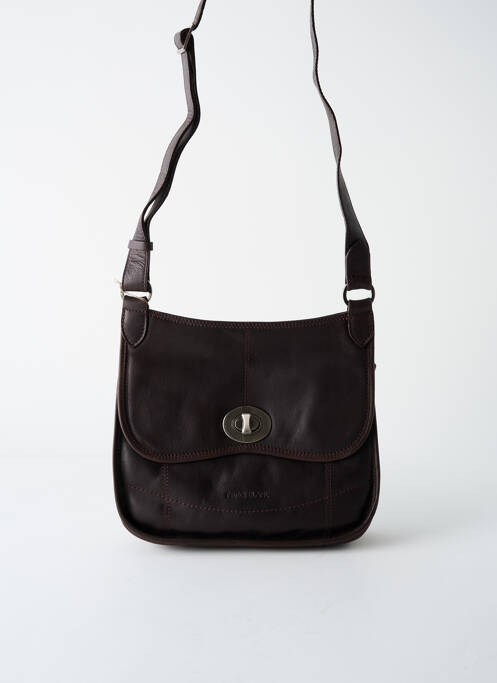 Sac marron fonce PATRICK BLANC pour femme