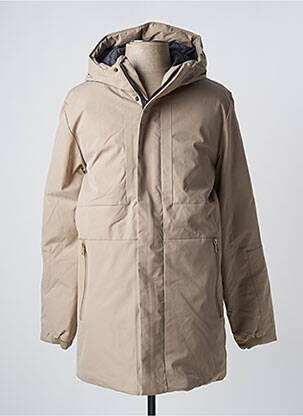 Parka manches longues a capuche beige JACK & JONES homme