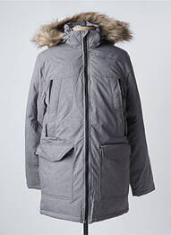 Parka manches longues a capuche gris JACK & JONES homme