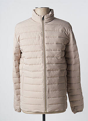 Doudoune manches longues sans capuche beige JACK & JONES homme