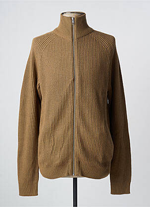Gilet manches longues beige JACK & JONES homme