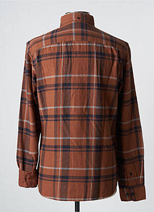 Chemise manches longues marron JACK & JONES homme