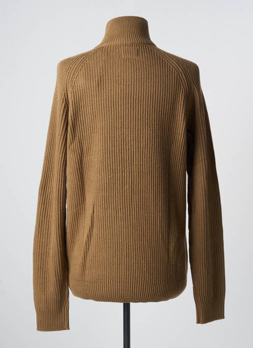 Gilet manches longues beige JACK & JONES pour homme