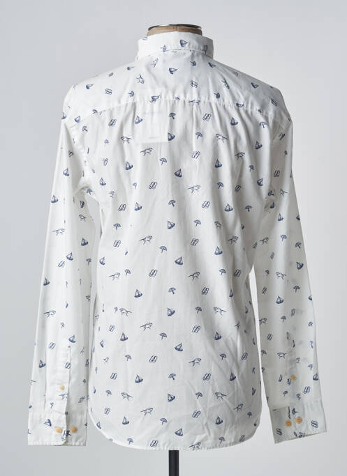 Chemise manches longues blanc JACK & JONES pour homme