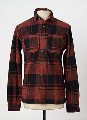 Veste casual coupe droite marron JACK & JONES homme