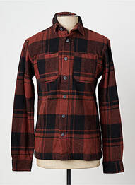 Veste casual fermeture boutonnée sur le devant marron JACK & JONES homme