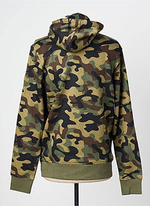 Sweat-shirt à capuche broderie manches longues vert JACK & JONES homme
