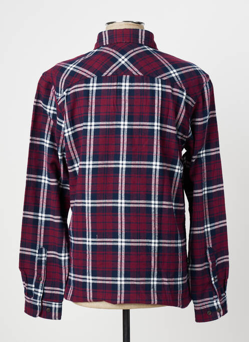 Chemise manches longues rouge JACK & JONES homme