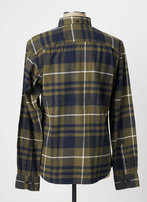 Chemise manches longues vert JACK & JONES pour homme