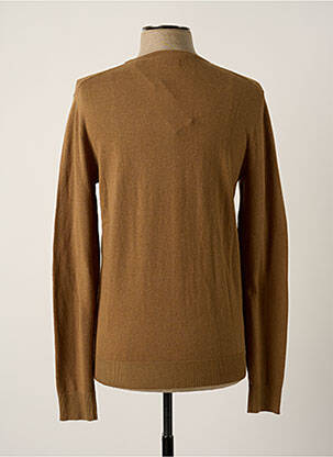 Pull stretch manches longues beige JACK & JONES homme