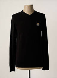 Pull col v manches longues noir JACK & JONES homme