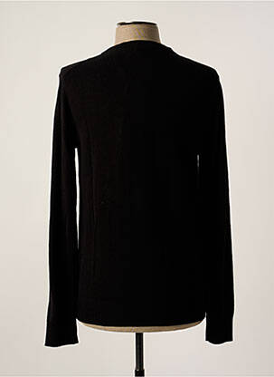 Pull col v manches longues noir JACK & JONES homme