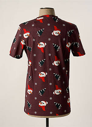 T-shirt stretch manches courtes violet JACK & JONES homme