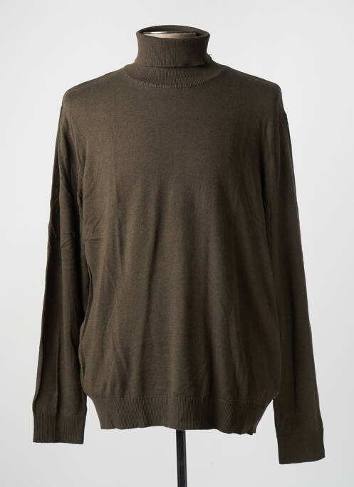 Pull col roulé vert JACK & JONES pour homme