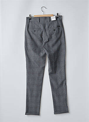 Pantalon droit tissage chiné taille haute gris JACK & JONES homme