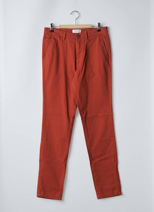 Pantalon chino tissage popeline taille normale orange JACK & JONES homme