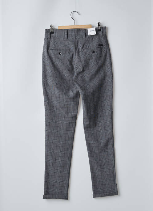 Pantalon droit tissage chiné taille haute gris JACK & JONES homme