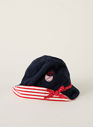 Chapeau tissage popeline bleu ELLE EST OU LA MER fille