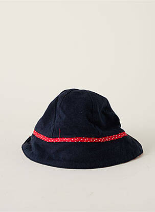 Chapeau tissage popeline bleu ELLE EST OU LA MER fille