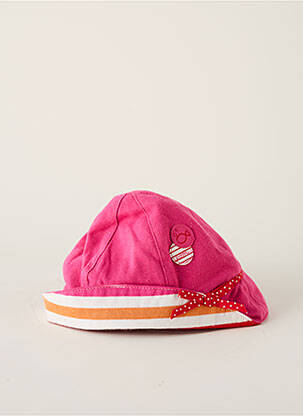 Chapeau tissage popeline rose ELLE EST OU LA MER fille