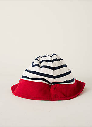 Chapeau tissage popeline rouge ELLE EST OU LA MER fille