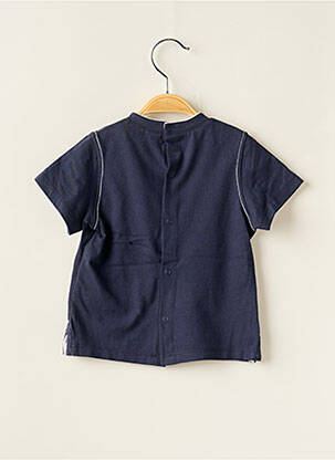 T-shirt coupe droite manches courtes bleu COUDEMAIL garçon