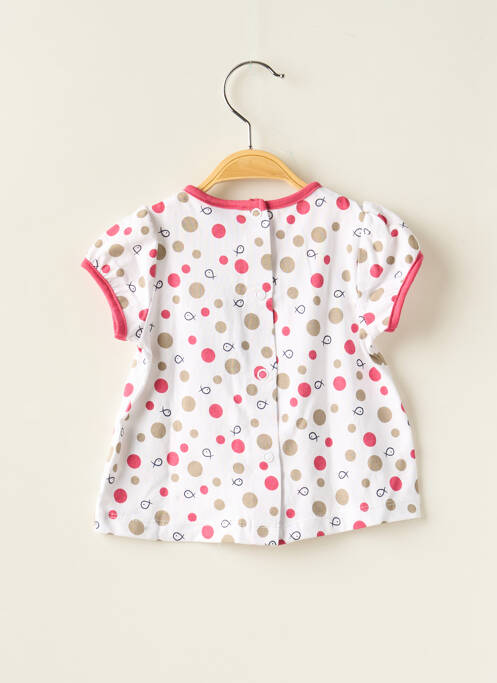 T-shirt blanc ELLE EST OU LA MER pour fille