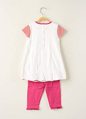 Ensemble pantalon taille élastique rose ELLE EST OU LA MER fille