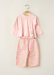 Ensemble pantalon rose COUDEMAIL pour fille seconde vue