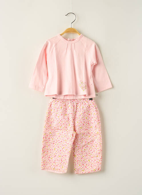 Ensemble pantalon rose COUDEMAIL pour fille