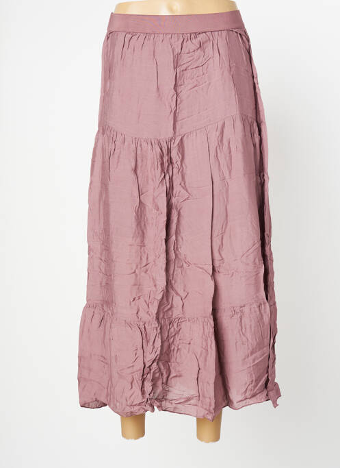 Jupe longue coupe fluide violet BENOA femme