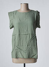 Blouse manches courtes manches courtes vert BENOA femme