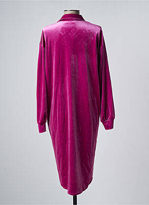 Robe mi-longue manches longues manches longues rose BENOA femme
