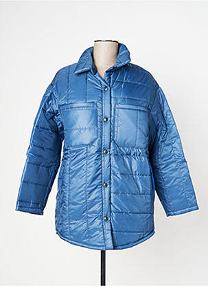 Doudoune poches sans capuche bleu BENOA femme