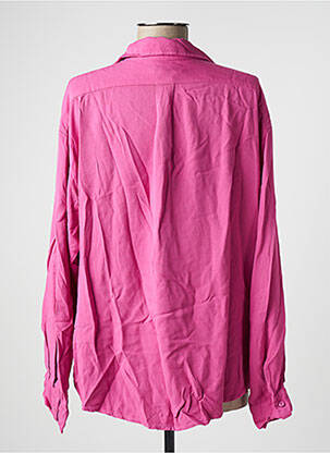 Chemisier coupe droite manches longues rose BENOA femme