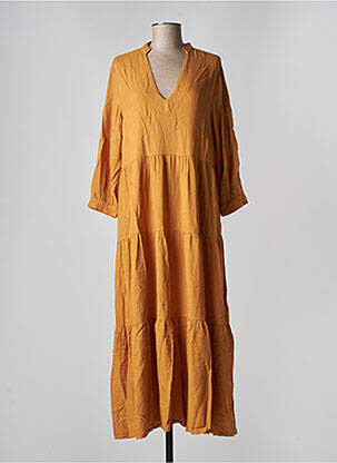 Robe longue orange BENOA pour femme