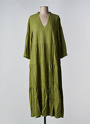 Robe longue vert BENOA pour femme