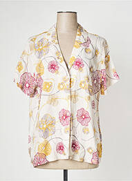 Chemisier manches courtes manches courtes beige ZILCH femme